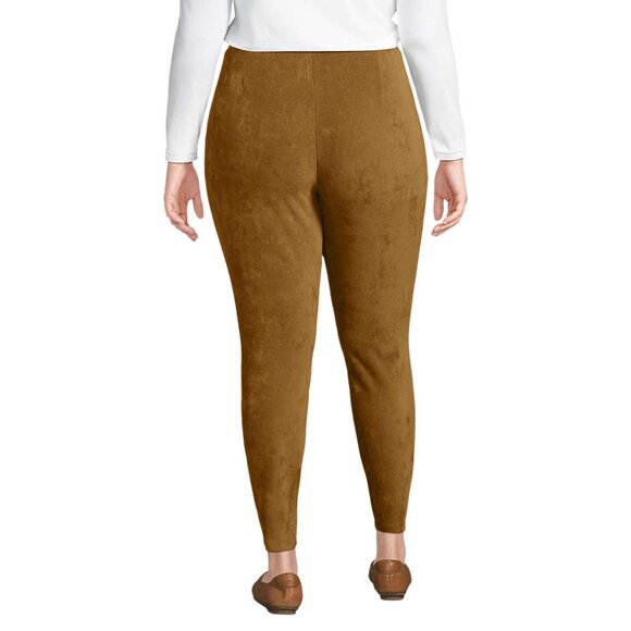 Women's Plus Size High Rise Corduroy Leggings - Picture 3 of 3